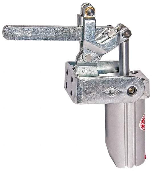 De-Sta-Co - 4,000 Lb Inner Hold Capacity, Vert Mount, Air Power Hold-Down Toggle Clamp - 1/4 NPT Port, 145 Max psi, 91° Bar Opening, 106.68mm Height Under Bar - Industrial Tool & Supply