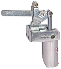 De-Sta-Co - 4,000 Lb Inner Hold Capacity, Vert Mount, Air Power Hold-Down Toggle Clamp - 1/4 NPT Port, 145 Max psi, 91° Bar Opening, 106.68mm Height Under Bar - Industrial Tool & Supply