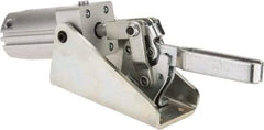 De-Sta-Co - 2,670 Lb Inner Hold Capacity, Horiz Mount, Air Power Hold-Down Toggle Clamp - 1/4 NPT Port, 145 Max psi, 94° Bar Opening, 57.15mm Height Under Bar - Industrial Tool & Supply