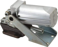De-Sta-Co - 600 Lb Capacity, 3/4" Plunger Travel, 5/16-18 x 5/16" Plunger, 1/8 NPT Port, 3,015 N at 5 Bar, Air Power Straight Line Action Clamp - 1.09" Centerline Height, 9.86" Overall Closed Length x 2.93" Overall Closed Height, 64 Max psig, 14 to 194°F - Industrial Tool & Supply