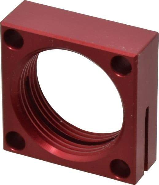 De-Sta-Co - 1-1/8 - 16 Thread, 13/64" Mounting Hole, Aluminum Clamp Mounting Block - 1/2" Thick x 1.38" Long x 1.378" Wide - Industrial Tool & Supply