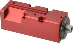 De-Sta-Co - 25 Lb Clamping Force, Right Hand Swing, 21.59mm Total Stroke, Single-Acting Pneumatic Swing Clamp - 10-32 Port, 85.6mm Body Length x 19.05mm Body Width, 4.1 cm3 (Clamp), 130 Max psi - Industrial Tool & Supply
