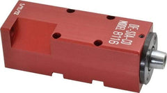 De-Sta-Co - 25 Lb Clamping Force, Left Hand Swing, 21.59mm Total Stroke, Single-Acting Pneumatic Swing Clamp - 10-32 Port, 85.6mm Body Length x 19.05mm Body Width, 4.1 cm3 (Clamp), 130 Max psi - Industrial Tool & Supply