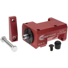 De-Sta-Co - 90 Lb Clamping Force, Right Hand Swing, 31.75mm Total Stroke, Single-Acting Pneumatic Swing Clamp - 1/8 NPT Port, 104.39mm Body Length x 38.1mm Body Width, 2.01 Cu In (Clamp), 2.26 Cu In (Unclamp), 130 Max psi - Industrial Tool & Supply