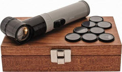 Fowler - 9 Piece Reticle, 10x Max Magnification, Pocket Comparator - Includes Case, Light Source - Industrial Tool & Supply