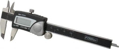 Fowler - 0 to 100mm Range, 0.01mm Resolution, Electronic Caliper - Stainless Steel with 1.56" Stainless Steel Jaws, 0.02mm Accuracy - Industrial Tool & Supply