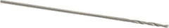 Hertel - 0.48mm 118° High Speed Steel Jobber Drill - Bright Finish, Spiral Flute, Straight Shank, 22mm OAL, Standard Point - Industrial Tool & Supply