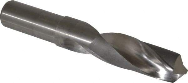 Hertel - 1-3/32" 118° High Speed Steel Screw Machine Drill Bit - Bright Finish, Right Hand Cut, 4" Flute Length, 6-3/8" OAL - Industrial Tool & Supply