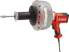 Ridgid - Electric Battery Drain Cleaning Machine - For 3/4" to 2-1/2" Pipe, 25' Cable - Industrial Tool & Supply