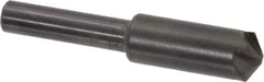 Hertel - 3/8" Head Diam, 1/4" Shank Diam, 4 Flute 120° High Speed Steel Countersink - 1-3/4" OAL, Straight Shank - Industrial Tool & Supply