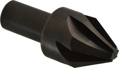 Hertel - 1-1/4" Head Diam, 3/4" Shank Diam, 6 Flute 60° High Speed Steel Countersink - Industrial Tool & Supply