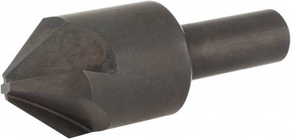 Hertel - 1" Head Diam, 1/2" Shank Diam, 4 Flute 82° High Speed Steel Countersink - 2-13/16" OAL, Straight Shank - Industrial Tool & Supply
