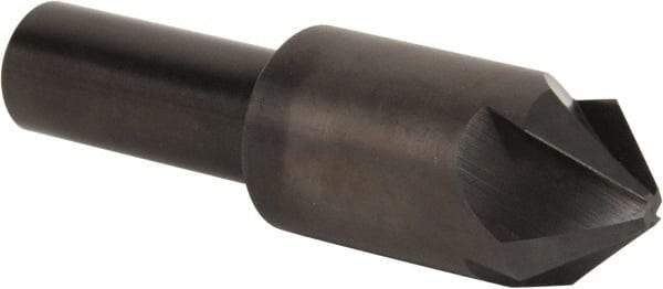 Hertel - 3/4" Head Diam, 1/2" Shank Diam, 4 Flute 82° High Speed Steel Countersink - 2-11/16" OAL, Straight Shank - Industrial Tool & Supply