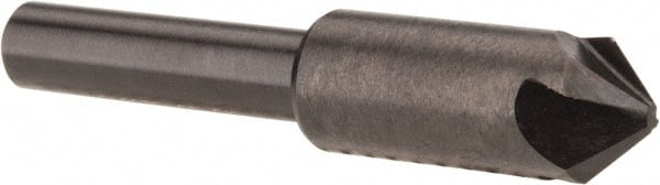 Hertel - 3/8" Head Diam, 1/4" Shank Diam, 4 Flute 90° High Speed Steel Countersink - Industrial Tool & Supply