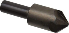 Hertel - 7/8" Head Diam, 1/2" Shank Diam, 4 Flute 90° High Speed Steel Countersink - 2-13/16" OAL, Straight Shank - Industrial Tool & Supply