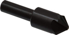 Hertel - 5/8" Head Diam, 3/8" Shank Diam, 4 Flute 90° High Speed Steel Countersink - 2-3/8" OAL, Straight Shank - Industrial Tool & Supply