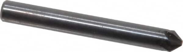 Hertel - 3/16" Head Diam, 3/16" Shank Diam, 6 Flute 82° High Speed Steel Countersink - Industrial Tool & Supply