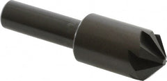 Hertel - 5/8" Head Diam, 3/8" Shank Diam, 6 Flute 100° High Speed Steel Countersink - Industrial Tool & Supply