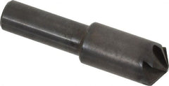 Hertel - 1/2" Head Diam, 3/8" Shank Diam, 6 Flute 120° High Speed Steel Countersink - Industrial Tool & Supply