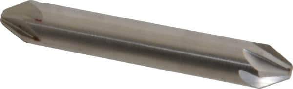 Hertel - 3/8" Head Diam, 3/8" Shank Diam, 6 Flute 60° High Speed Steel Countersink - 2-1/2" OAL, Straight Shank - Industrial Tool & Supply