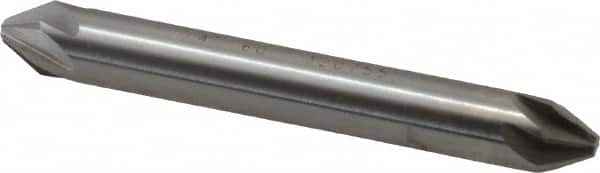 Hertel - 1/4" Head Diam, 1/4" Shank Diam, 6 Flute 60° High Speed Steel Countersink - Industrial Tool & Supply