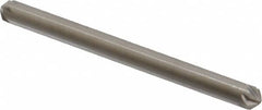 Hertel - 1/8" Head Diam, 1/8" Shank Diam, 6 Flute 100° High Speed Steel Countersink - Industrial Tool & Supply