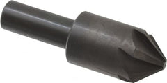 Hertel - 7/8" Head Diam, 1/2" Shank Diam, 6 Flute 82° High Speed Steel Countersink - Industrial Tool & Supply