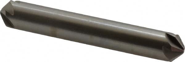 Hertel - 3/8" Head Diam, 3/8" Shank Diam, 6 Flute 100° High Speed Steel Countersink - Industrial Tool & Supply