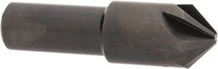 Hertel - 5/8" Head Diam, 1/2" Shank Diam, 6 Flute 90° High Speed Steel Countersink - Industrial Tool & Supply