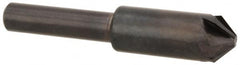 Hertel - 3/8" Head Diam, 1/4" Shank Diam, 6 Flute 90° High Speed Steel Countersink - Industrial Tool & Supply