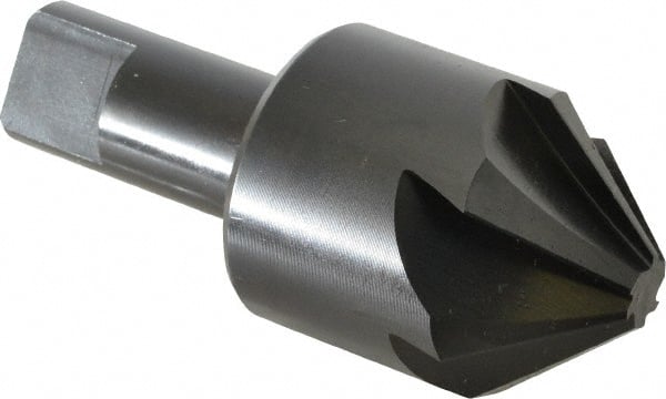 Hertel - 1-1/2" Head Diam, 3/4" Shank Diam, 6 Flute 82° High Speed Steel Countersink - Industrial Tool & Supply