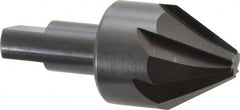 Hertel - 1-1/2" Head Diam, 3/4" Shank Diam, 6 Flute 60° High Speed Steel Countersink - Industrial Tool & Supply
