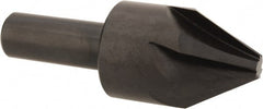 Hertel - 1" Head Diam, 1/2" Shank Diam, 6 Flute 60° High Speed Steel Countersink - Industrial Tool & Supply