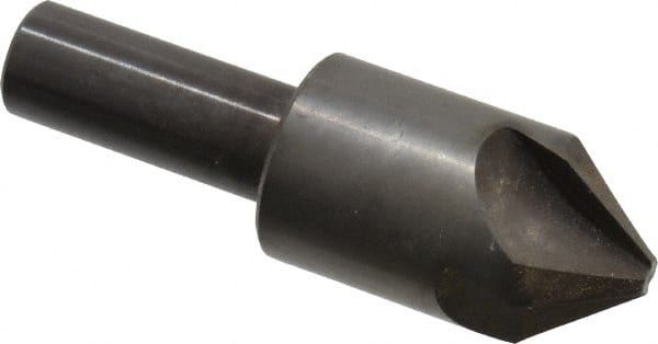 Hertel - 7/8" Head Diam, 1/2" Shank Diam, 4 Flute 82° High Speed Steel Countersink - Industrial Tool & Supply