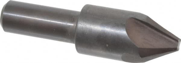 Hertel - 3/4" Head Diam, 1/2" Shank Diam, 4 Flute 60° High Speed Steel Countersink - Industrial Tool & Supply