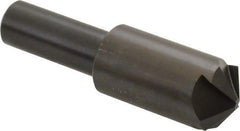 Hertel - 3/4" Head Diam, 1/2" Shank Diam, 4 Flute 120° High Speed Steel Countersink - 2-11/16" OAL, Straight Shank - Industrial Tool & Supply