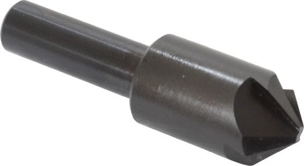 Hertel - 5/8" Head Diam, 3/8" Shank Diam, 4 Flute 100° High Speed Steel Countersink - Industrial Tool & Supply