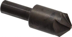 Hertel - 7/8" Head Diam, 1/2" Shank Diam, 4 Flute 100° High Speed Steel Countersink - 2-13/16" OAL, Straight Shank - Industrial Tool & Supply