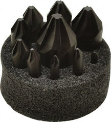 Hertel - 10 Piece, 1/4 to 1-1/2" Head Diam, 60° Included Angle, Countersink Set - Industrial Tool & Supply