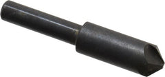 Hertel - 3/8" Head Diam, 1/4" Shank Diam, 4 Flute 100° High Speed Steel Countersink - Industrial Tool & Supply