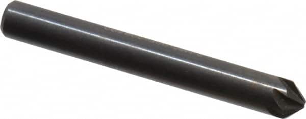 Hertel - 3/16" Head Diam, 3/16" Shank Diam, 6 Flute 90° High Speed Steel Countersink - Industrial Tool & Supply