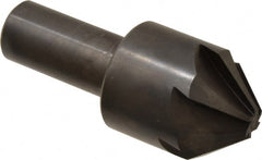 Hertel - 1-3/4" Head Diam, 1" Shank Diam, 6 Flute 82° High Speed Steel Countersink - Industrial Tool & Supply