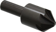 Hertel - 1" Head Diam, 1/2" Shank Diam, 6 Flute 90° High Speed Steel Countersink - Industrial Tool & Supply