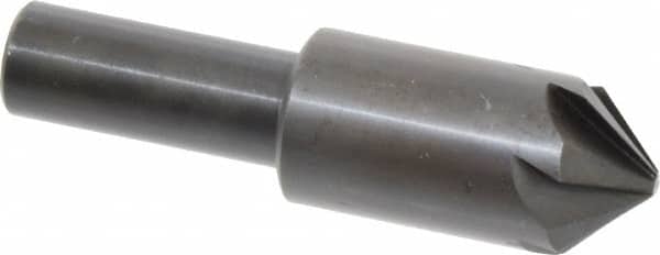 Hertel - 3/4" Head Diam, 1/2" Shank Diam, 6 Flute 90° High Speed Steel Countersink - Industrial Tool & Supply