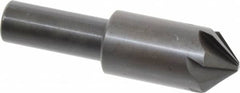 Hertel - 3/4" Head Diam, 1/2" Shank Diam, 6 Flute 90° High Speed Steel Countersink - Industrial Tool & Supply