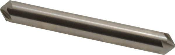 Hertel - 5/16" Head Diam, 5/16" Shank Diam, 6 Flute 100° High Speed Steel Countersink - 2-1/2" OAL, Straight Shank - Industrial Tool & Supply