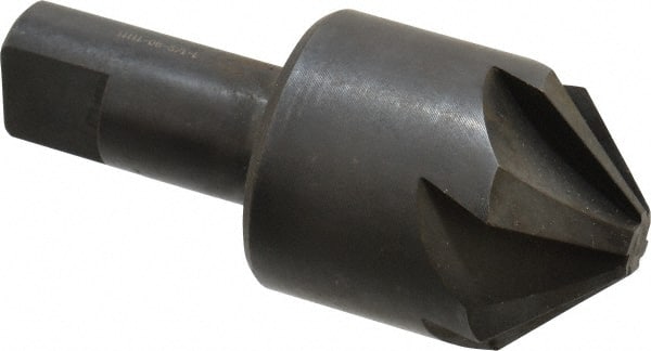 Hertel - 1-1/2" Head Diam, 3/4" Shank Diam, 6 Flute 90° High Speed Steel Countersink - Industrial Tool & Supply