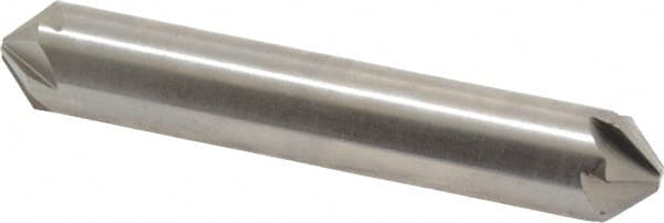 Hertel - 1/2" Head Diam, 1/2" Shank Diam, 6 Flute 90° High Speed Steel Countersink - Industrial Tool & Supply