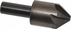 Hertel - 1" Head Diam, 1/2" Shank Diam, 6 Flute 82° High Speed Steel Countersink - Industrial Tool & Supply