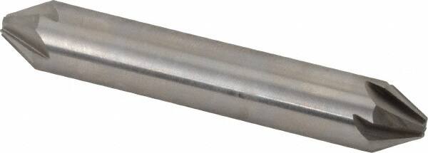 Hertel - 1/2" Head Diam, 1/2" Shank Diam, 6 Flute 60° High Speed Steel Countersink - Industrial Tool & Supply
